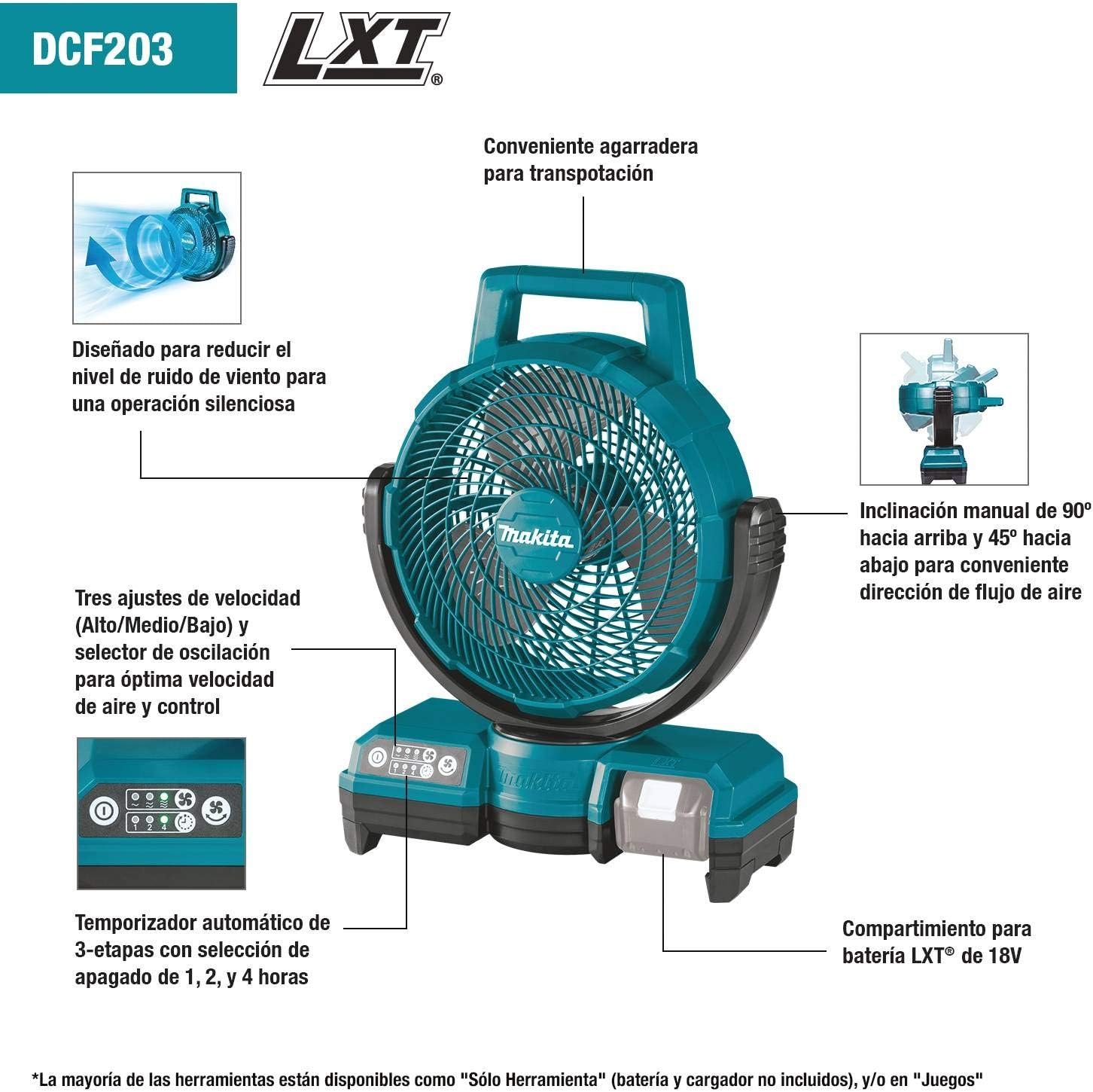 Makita DCF203Z Cordless Fan