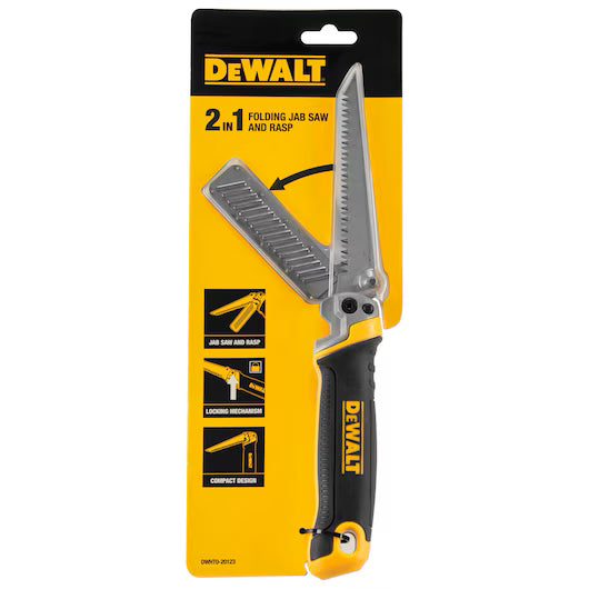 DeWalt 2 in 1 folding jab saw and rasp