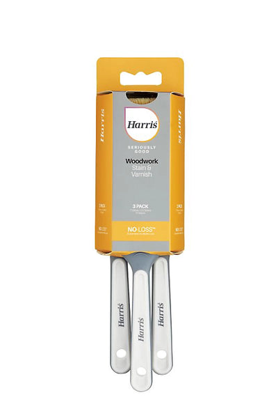 Harris Seriously Good Woodwork stain and varnish brushes (pack of 3)