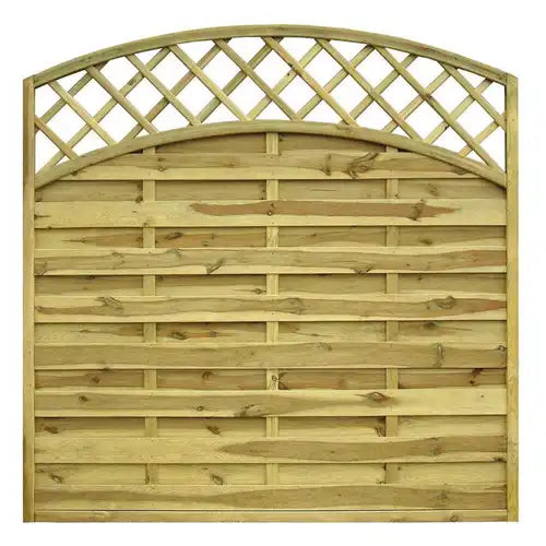 San Remo Bow Top with Trellis Fence Panel