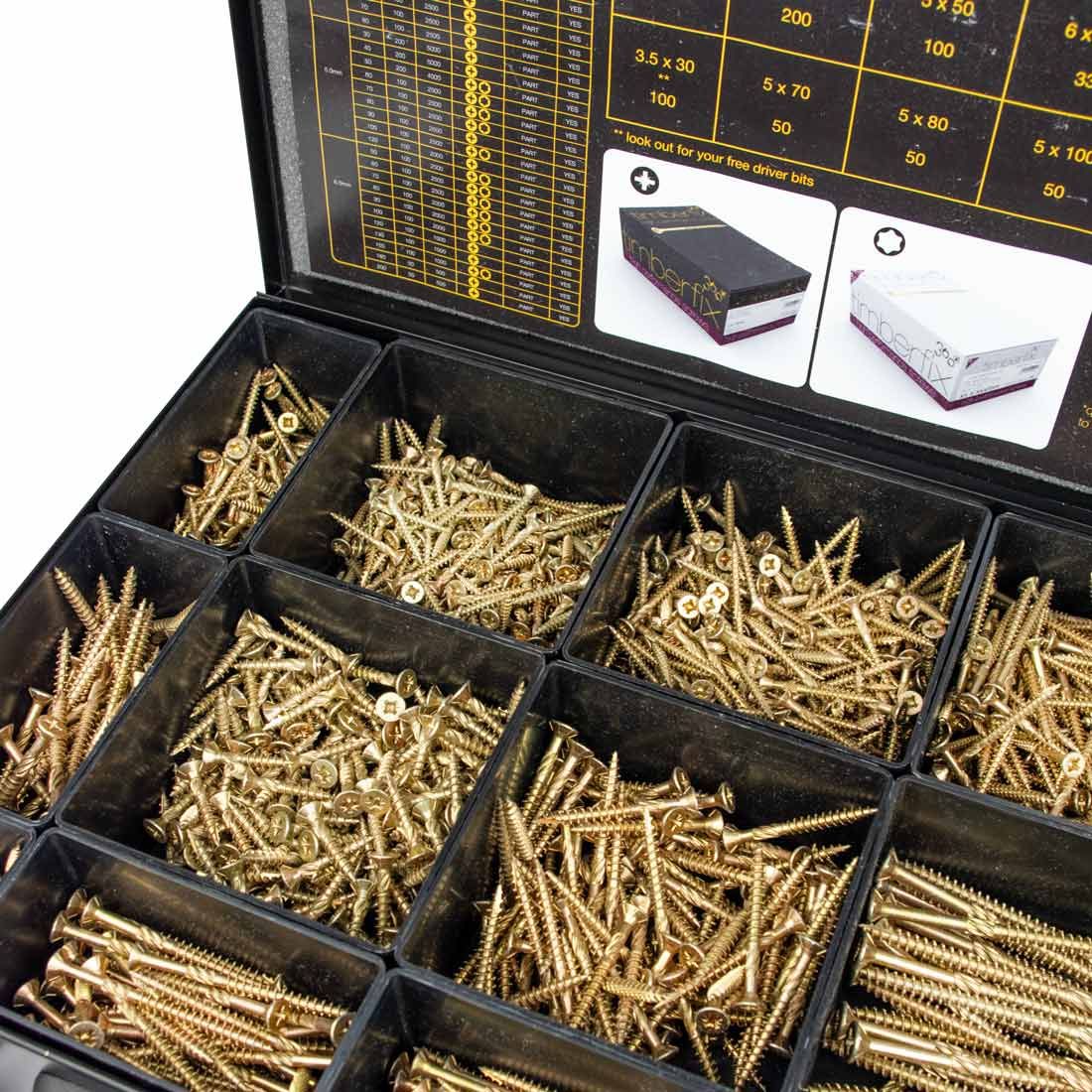 Timberfix Metal Assorted Case (screws)