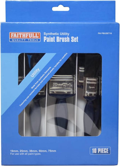 Faithfull 10 piece Paint brush set