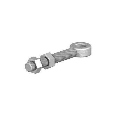 Adjustable gate eye with two nuts