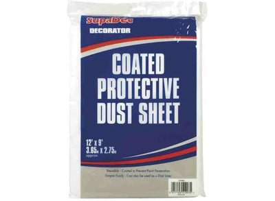 Supadec decorator coated protective dust sheet 12x9'