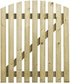 Charltons Curved Wicket Garden Gate