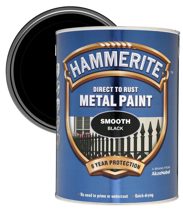 Hammerite Smooth & Hammered direct to rust paint